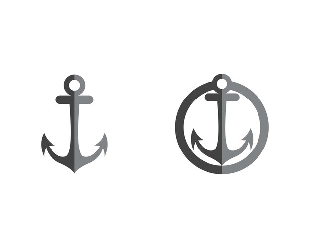 anchor icon logo template
