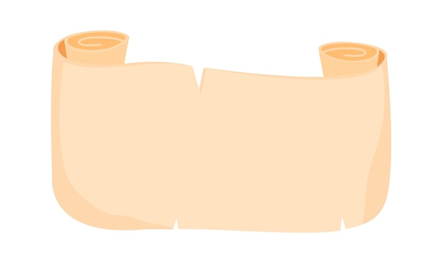 Ancient papyrus scroll Vector illustration