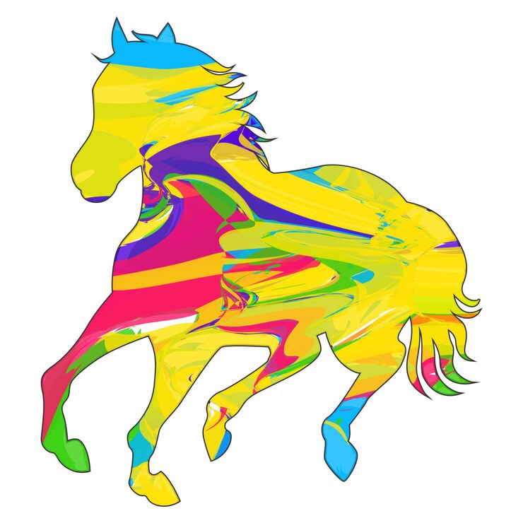 Vector animal horse t shirt design