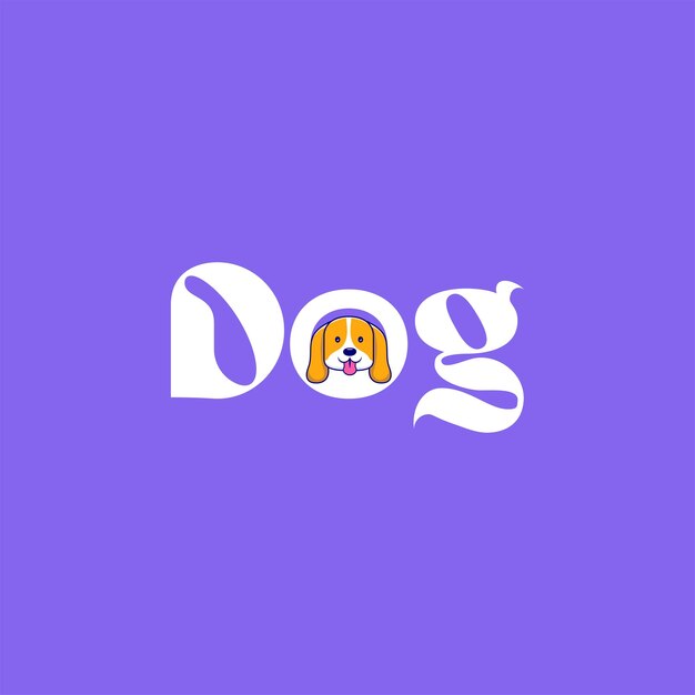 Animal Typography Dog