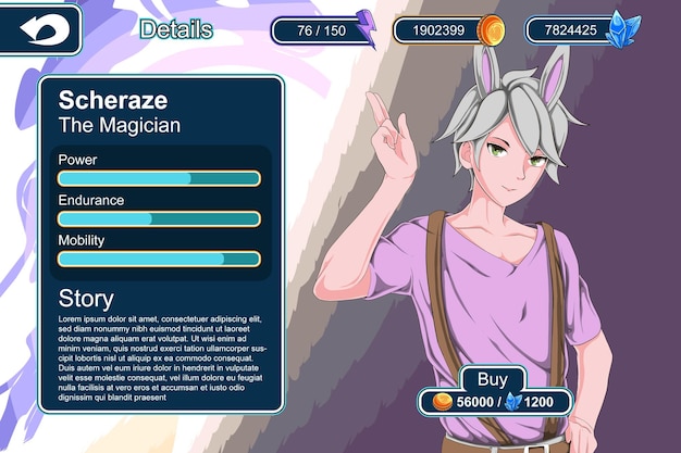 anime game gui