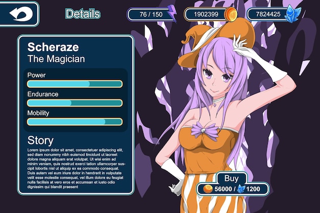 anime game gui