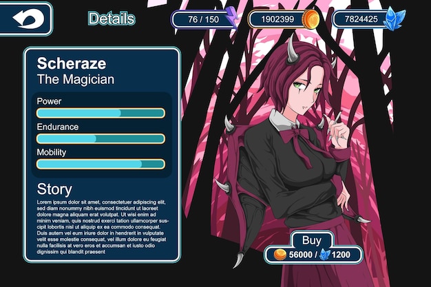 anime game gui