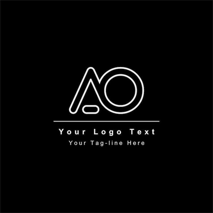 Vector ao or oa letter logo unique attractive creative modern initial ao oa a o initial based letter icon logo