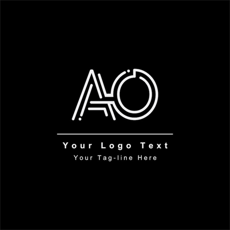 Vector ao or oa letter logo unique attractive creative modern initial ao oa a o initial based letter icon logo