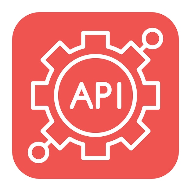 api icon vector image can be used for new media