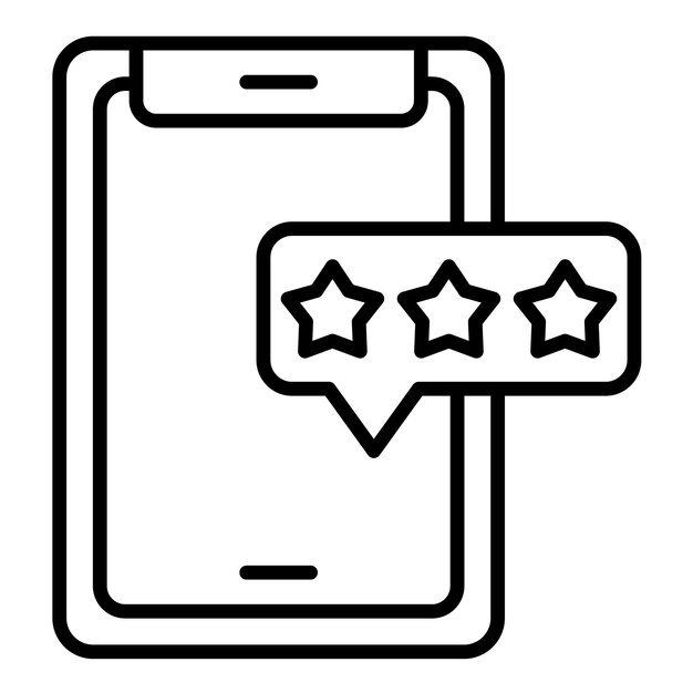 App Rating Line Illustration