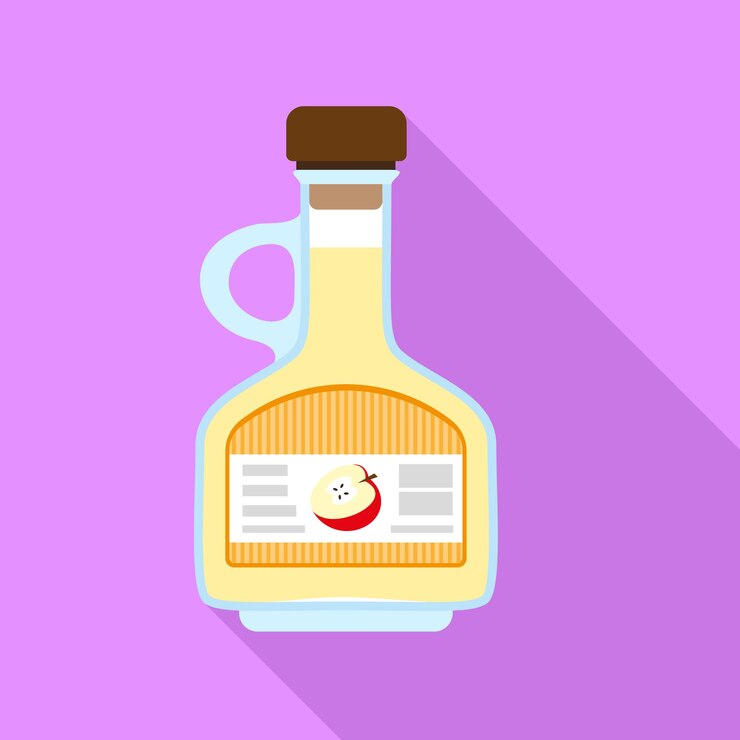 Vector apple vinegar icon flat illustration of apple vinegar vector icon for web design