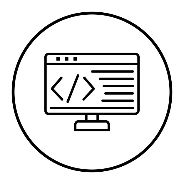 Application Coding Vector Illustration