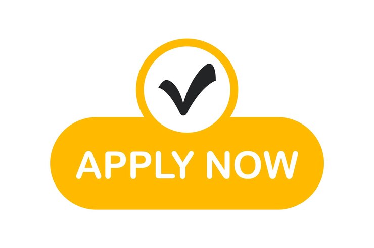 Vector apply now button action button in flat design