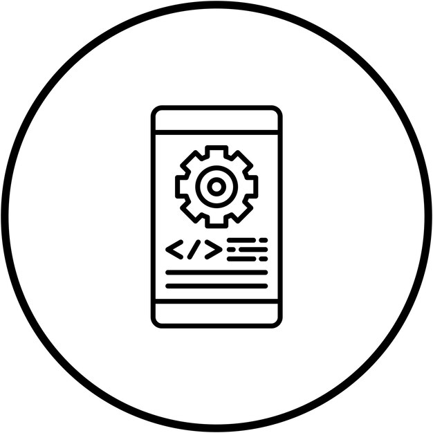 apps development icon vector image can be used for startup