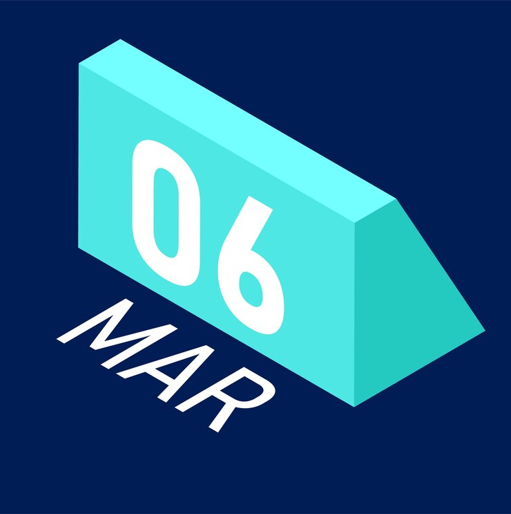 Vector april month calendar book of march