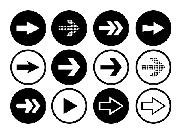 arrows set illustrations arrow vector collection arrow cursor modern simple arrows vector illustration symbol and icon
