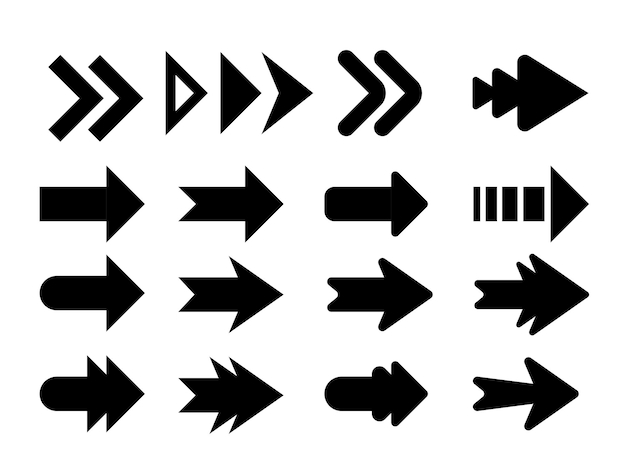 arrows set illustrations arrow vector collection arrow cursor modern simple arrows vector illustration symbol and icon