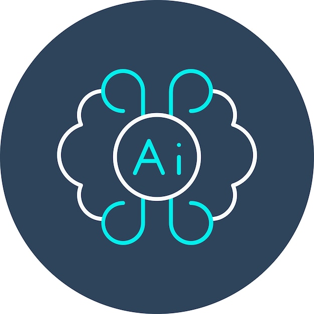 artificial consciousness vector icon can be used for data analytics iconset