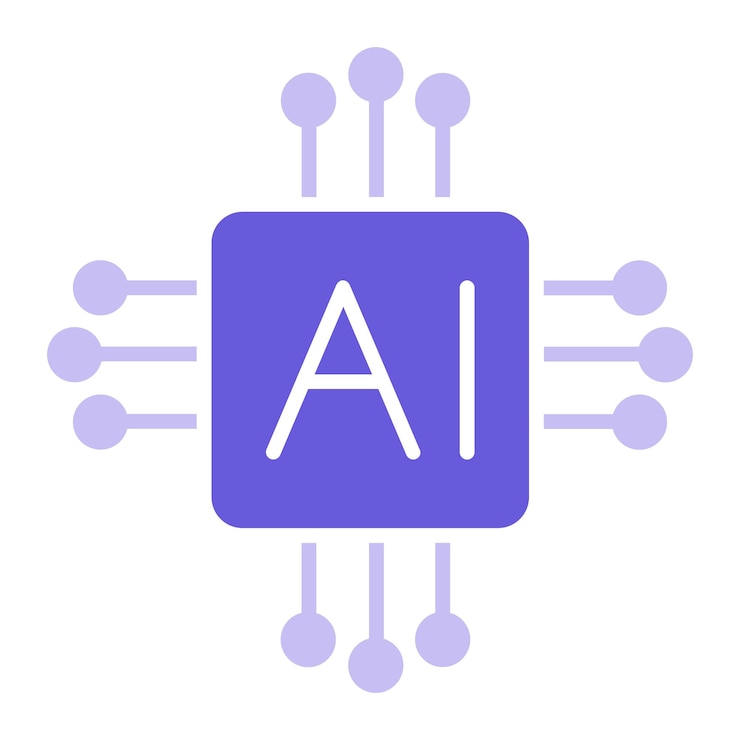 Vector artificial intelligence icon