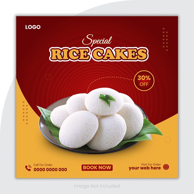 Asian food flyer social media post template banner
