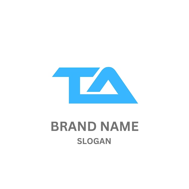 AT229 letter AT logo design