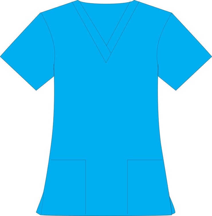 Vector atasan dan celana scrub medis