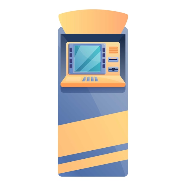 Atm terminal icon Cartoon of atm terminal vector icon for web design isolated on white background