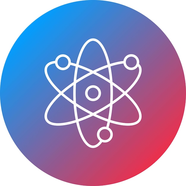 atom icon vector image can be used for industrial process