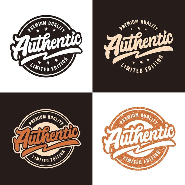 Vector authentic  quality  collection badge