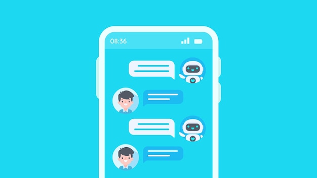 auto reply system with intelligent robots provide information and help customers with problems