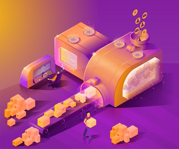 Automate Customer Service Isometric Vector Concept