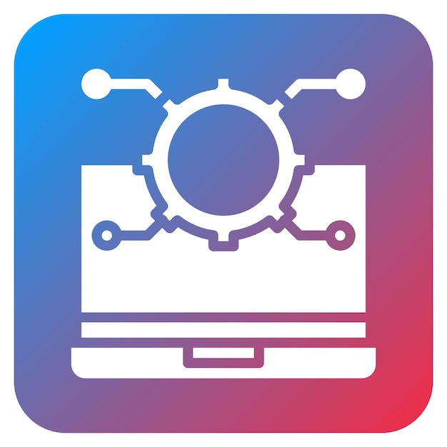 Automated System icon vector image Can be used for Manufacturing and Distribution