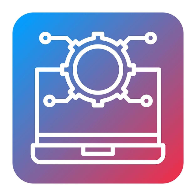 Automated System icon vector image Can be used for Manufacturing and Distribution