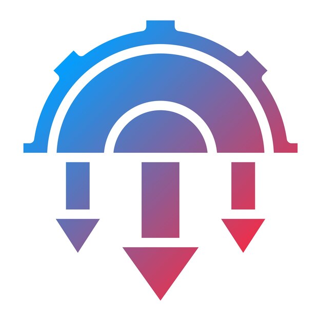 automation drawbacks icon vector image can be used for cyberpunk
