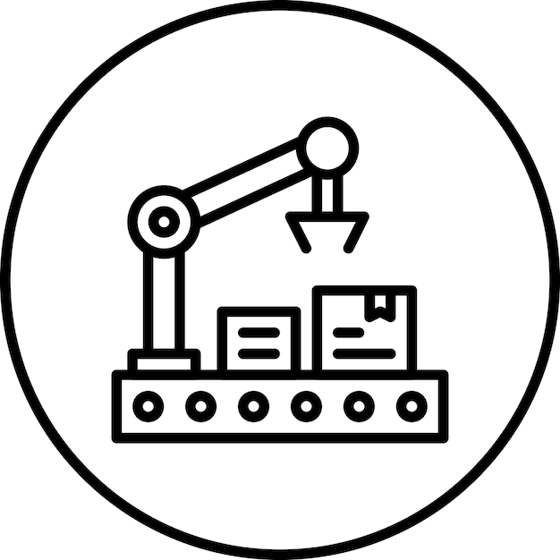 Automation Industry icon vector image Can be used for Cyberpunk