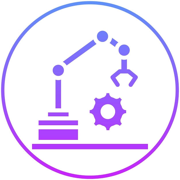 Automation vector icon illustration of Robotics iconset