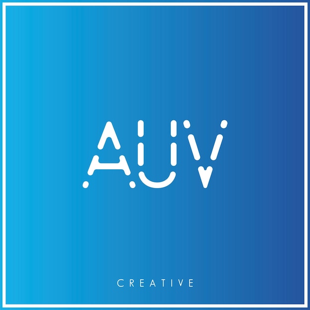 auv creative vector latter logo design minimal latter logo premium vector illustration monogram