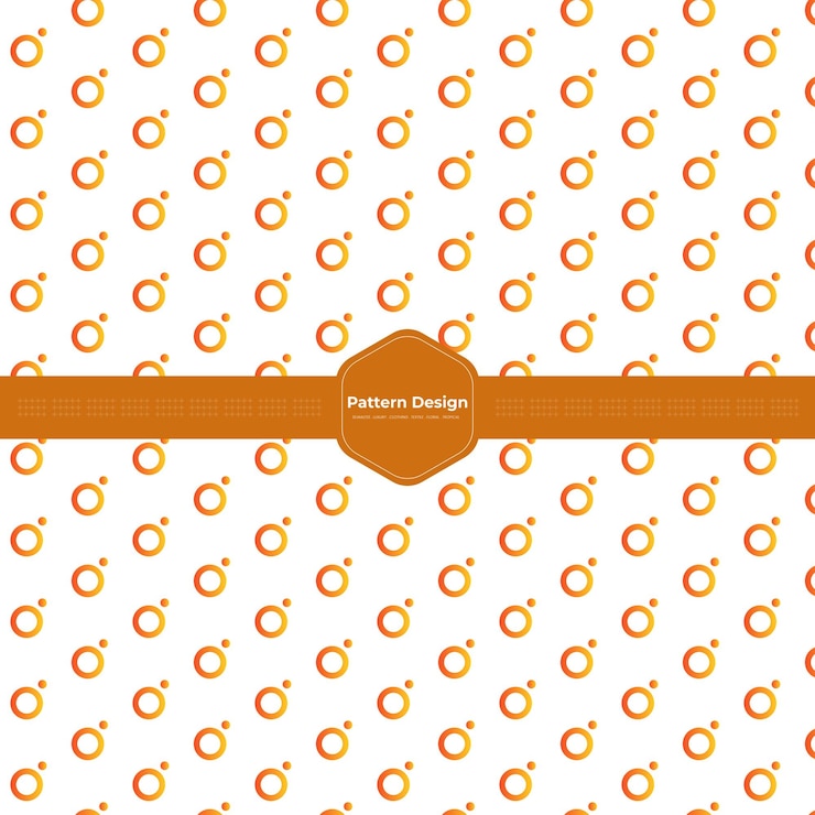 Vector aw colors orange pattern design background template