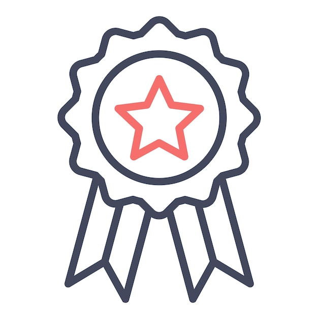 Award Badge Vector Illustration Style
