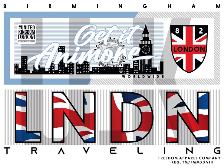 Vector awesome london, vector typography image illustration design graphic printing