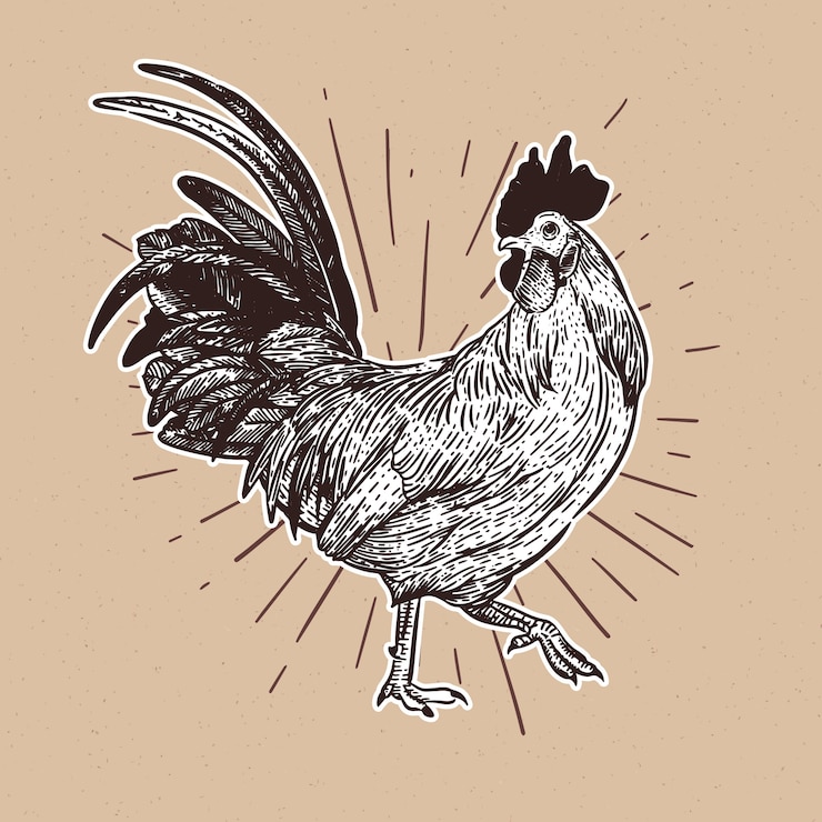 Vector ayam jantan