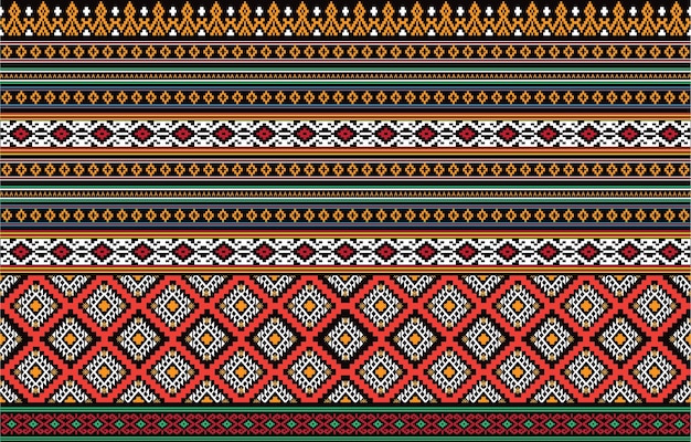aztec motifs vector seamless pattern design. background illustration of a tribal pattern template