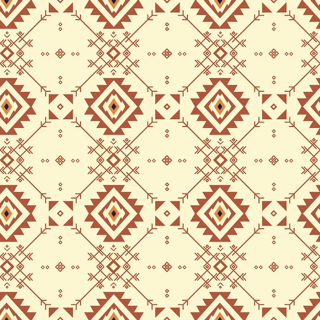 Aztec tribal geometric seamless pattern vector
