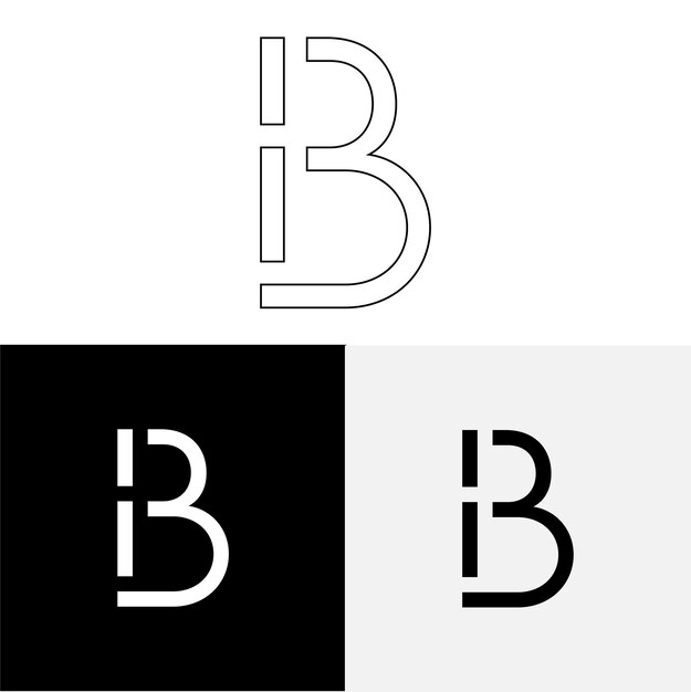 B Creative latter logo design Premium Vector Creative Logo Vector Illustration Logo Letter Logo