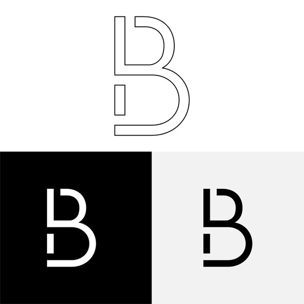 B Creative latter logo design Premium Vector Creative Logo Vector Illustration Logo Letter Logo