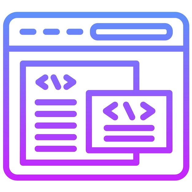 back end development vector icon illustration of no code iconset