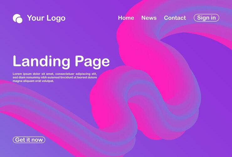 Vector background abstract landing page_62