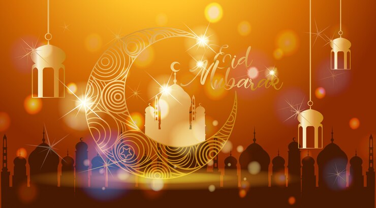 Vector background for muslim festival eid mubarak