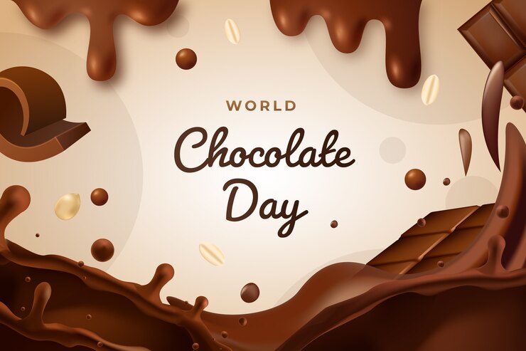 Vector background for world chocolate day celebration
