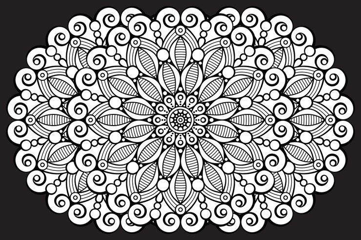 Vector background in ethnic style 