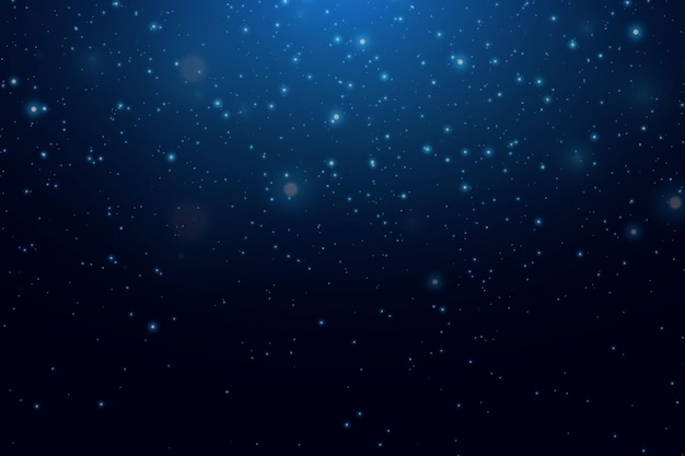 Background of abstract lights and glare of light dust elements Sparkling cosmic magic dust particles