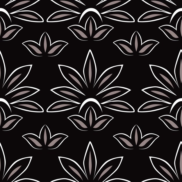 background pattern vector flower texture design vintage illustration floral retro seamless