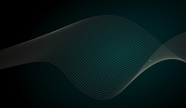 background wave particle digital gradient colorful